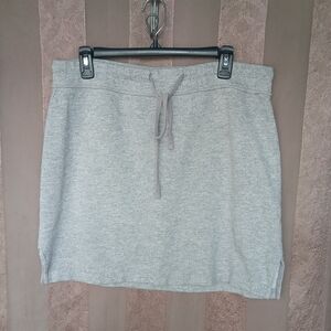 💎 Standard James Perse Women's Light Gray Drawstring Mini Skirt
